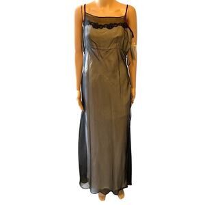 black long sleeved maxi dress Marine Layer Lexi Rib V-Neck Maxi Dress in Black Extra Large / Black